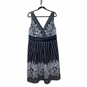 Signature Robbie Bee Sleeveless Cotton Dress 16 W